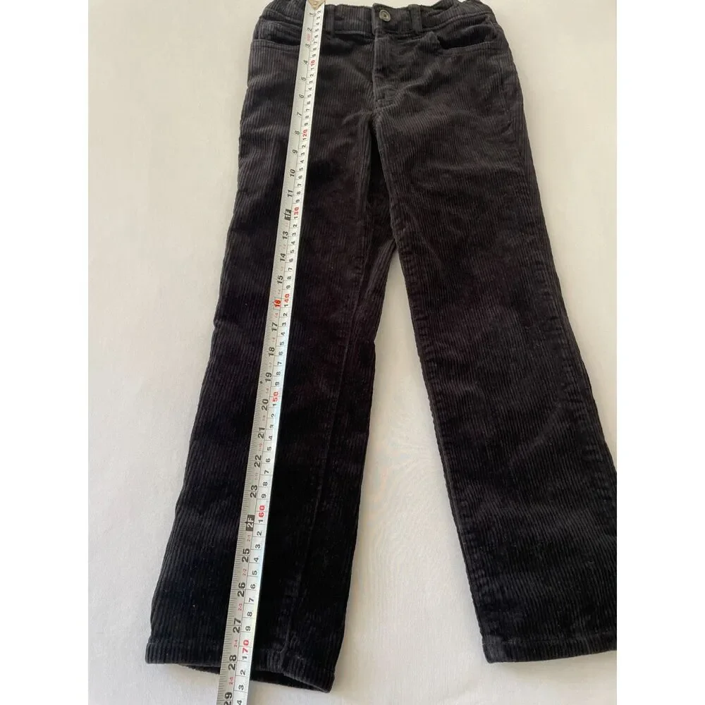 ~ Gymboree 7 Boys Pants Corduroy, Cotton Spandex Stretch Adjustable Elastic Bttn